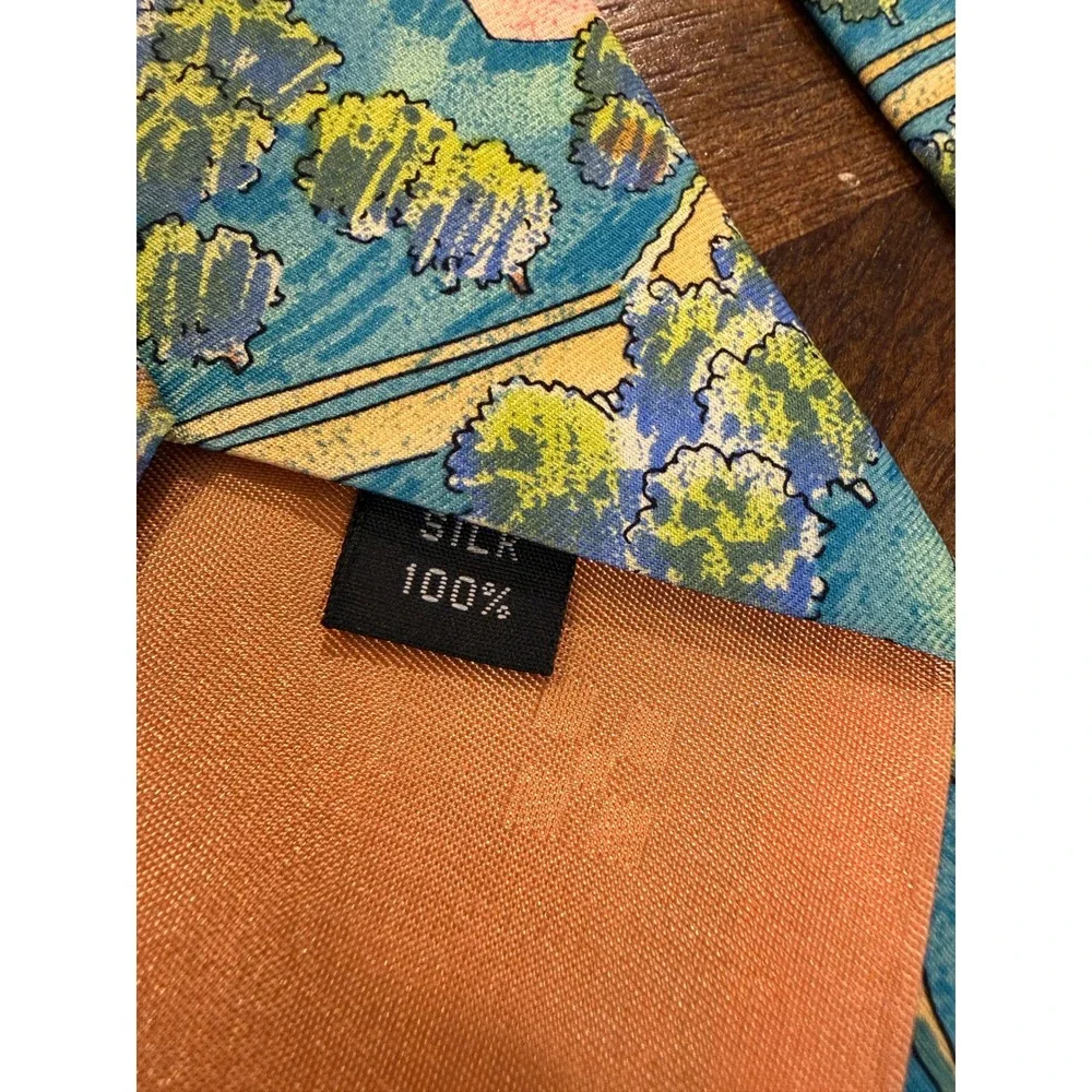 VTG 100% Silk Moose International Membership Department Mens Tie